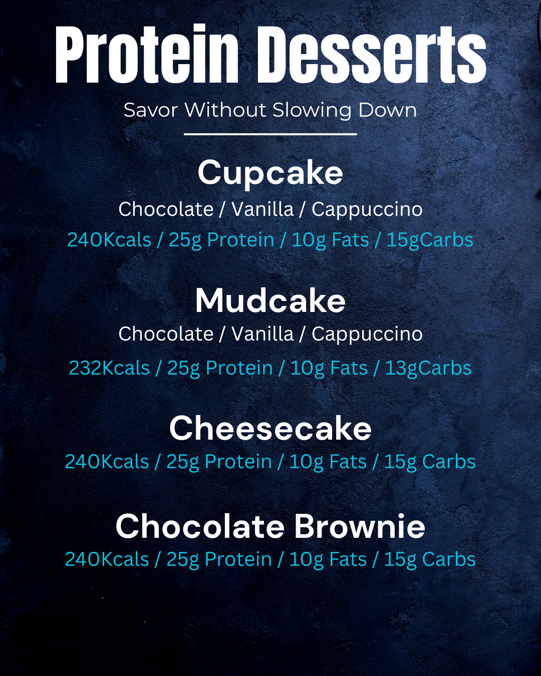 Dessert Menu